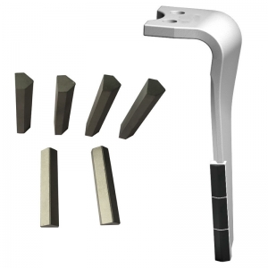 Tungsten carbide power harrow tines for soil preparation 