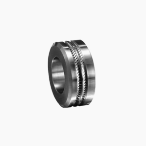 Composite cemented carbide rollers for hot rolling rods and ribbed steel bars